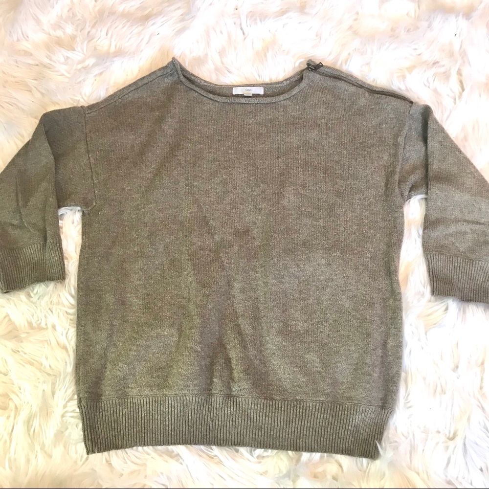 GAP Gray Crew-neck Sweater